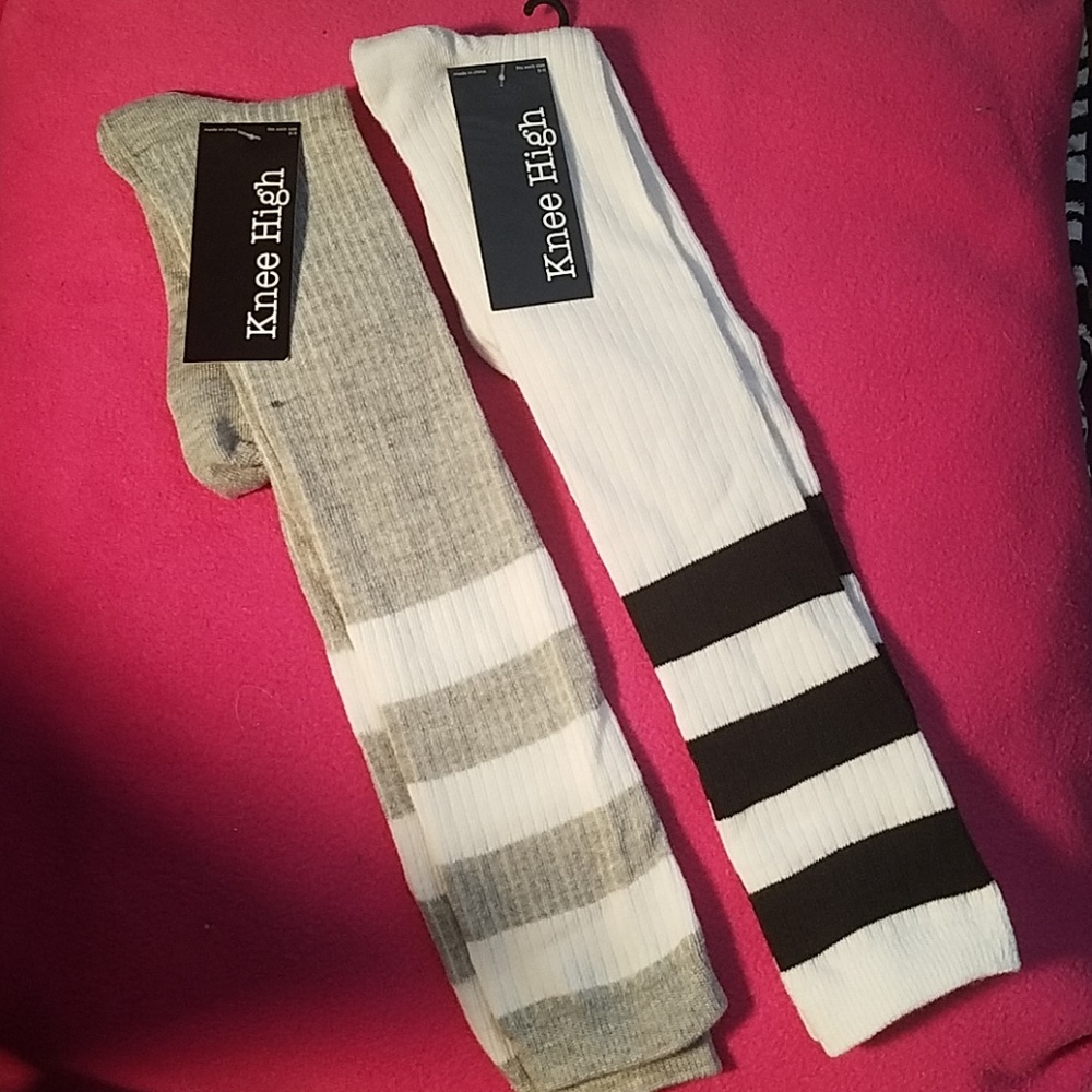 Striped Knee High Socks!